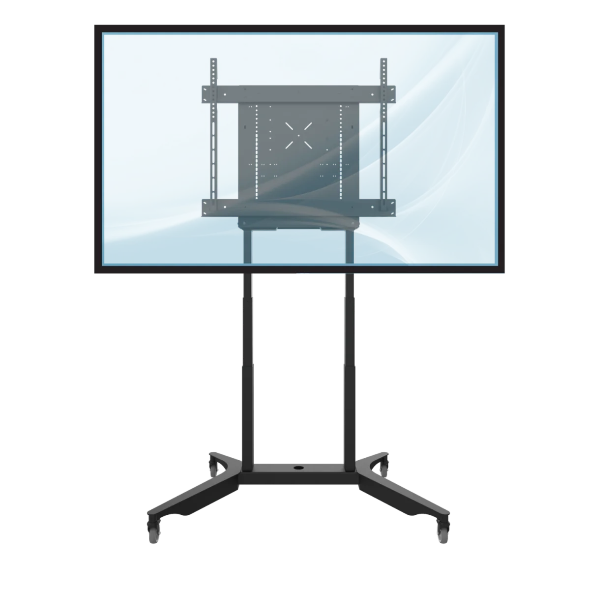 eBox Height Adjustable Motorized Mobile Stand with screen
