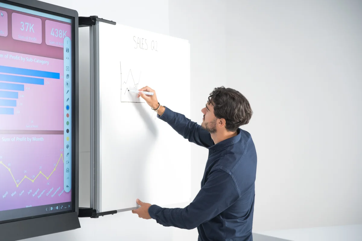 BalanceBox-Winx-Accessory-for-whiteboards-next-to-interactive-screen-height-adjustable-mounting-solution